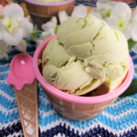 Homemade Avocado Ice Cream