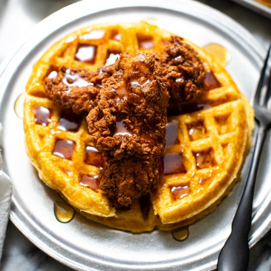 The Best Chicken and Waffles