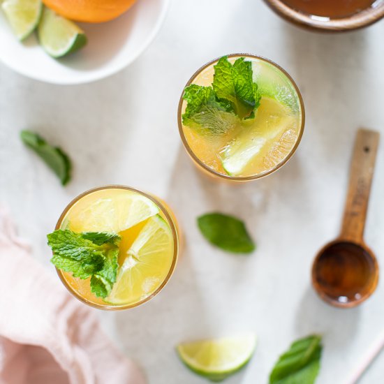 CITRUS HONEY LIME MINT MOCKTAIL