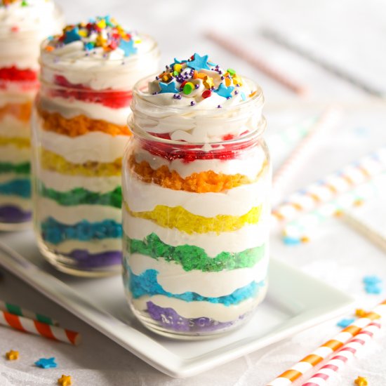 Rainbow Mini Trifles