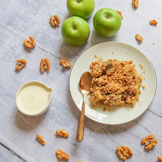 Rhubarb Apple Crumble