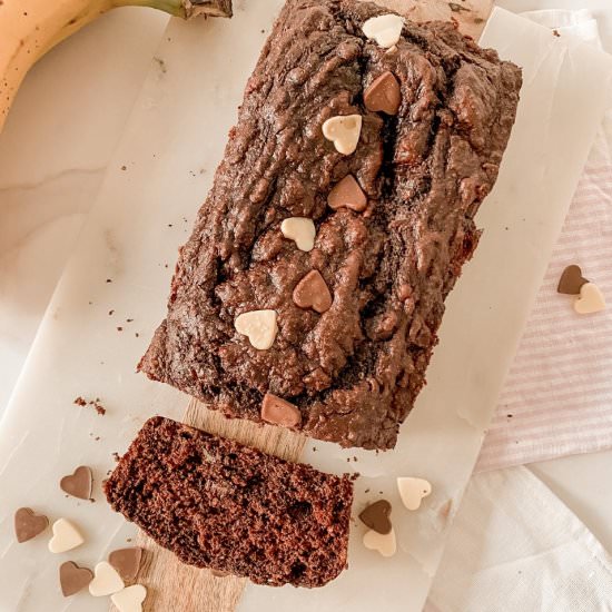 Triple Chocolate Banana Bread