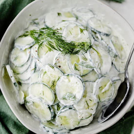 Polish Cucumber Salad