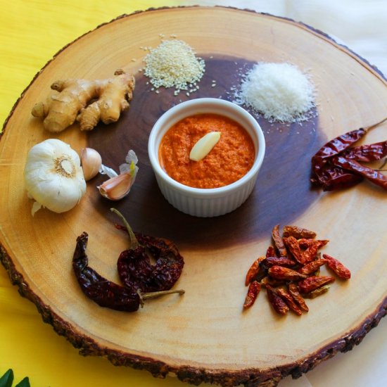 Red Chutney / Mysore Masala Chutney