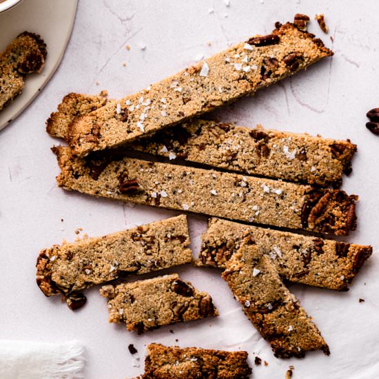 Keto Pecan Sandie Cookie Sticks!