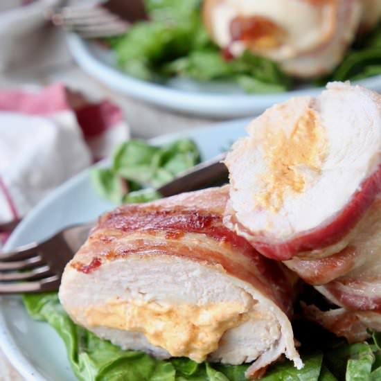 Bacon Wrapped Stuffed Chicken