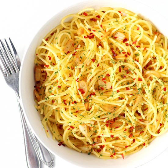 Gluten-Free Spaghetti Aglio E Olio