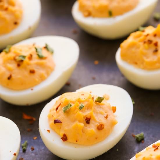 Spicy Deviled Eggs