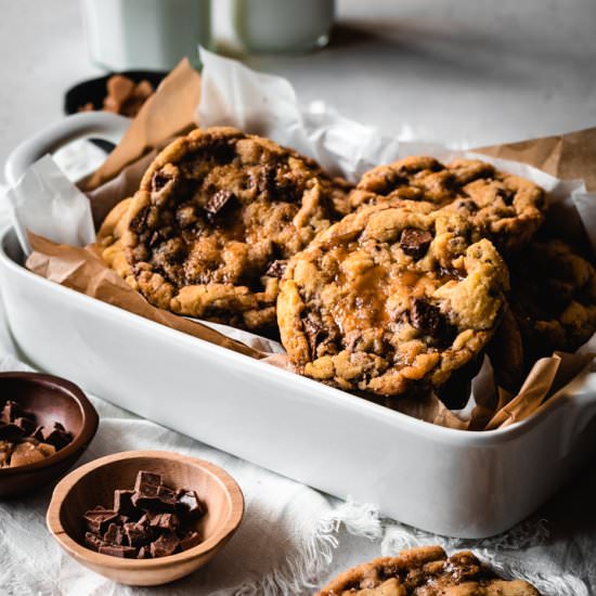 Milk Chocolate Toffee Cookies