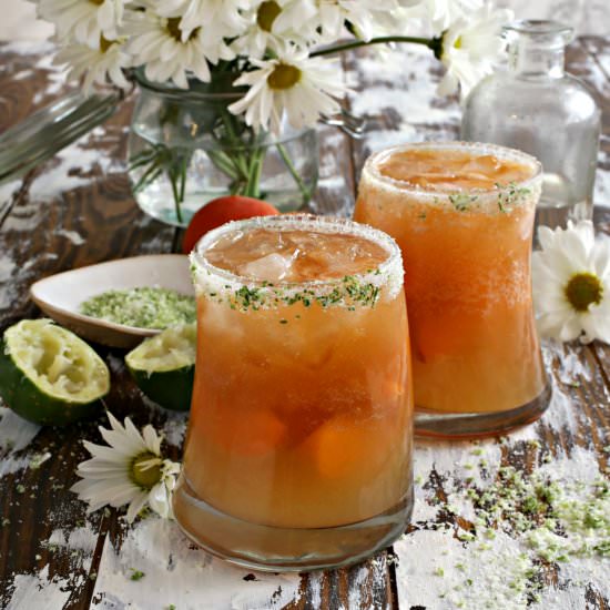 Fresh Apricot Bourbon Fizz