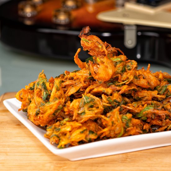 Spinach Pakora/ Crispy Spinach Onio