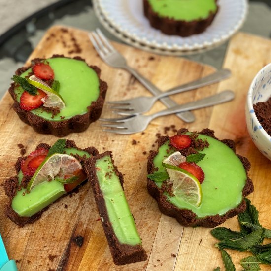 Chocolate Lime Tarts