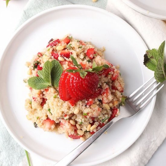 Strawberry Mint Quinoa Salad