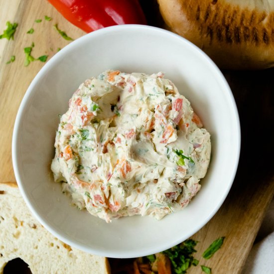 Homemade Veggie Cream Cheese