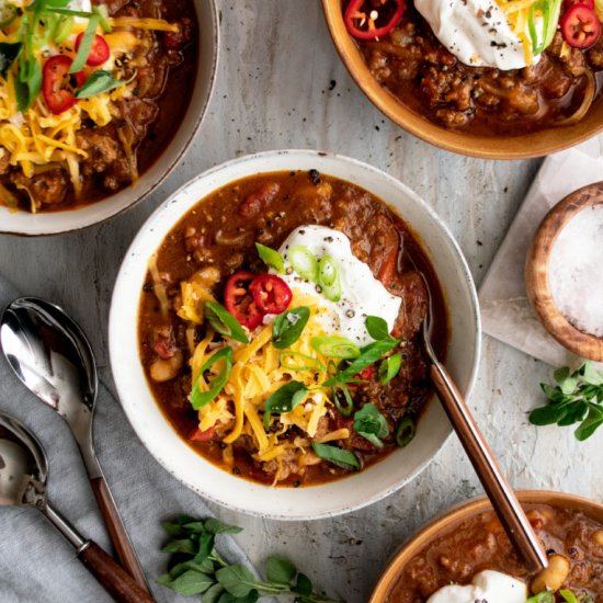 Pumpkin Chorizo Chili