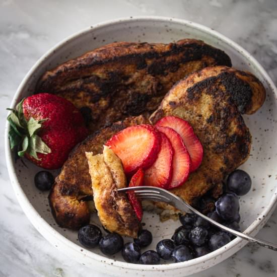 Vegan Tahini French Toast