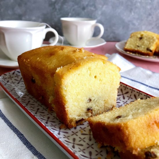 Almond cranberry loaf cake