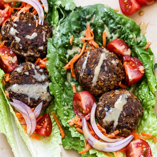 Black Bean Veggie Burger Wraps