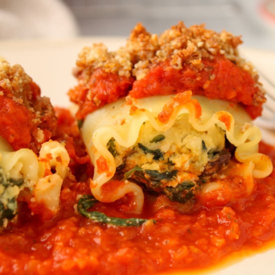 The best vegan lasagna roll ups