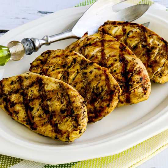 Tarragon Mustard Grilled Chicken