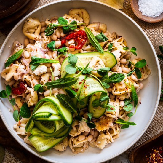 Tortellini White Bean Salad