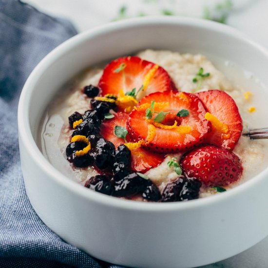 Overnight Strawberry Honey Oats