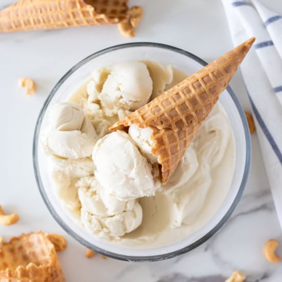 Coconut Cashew Vanilla Ice Cream