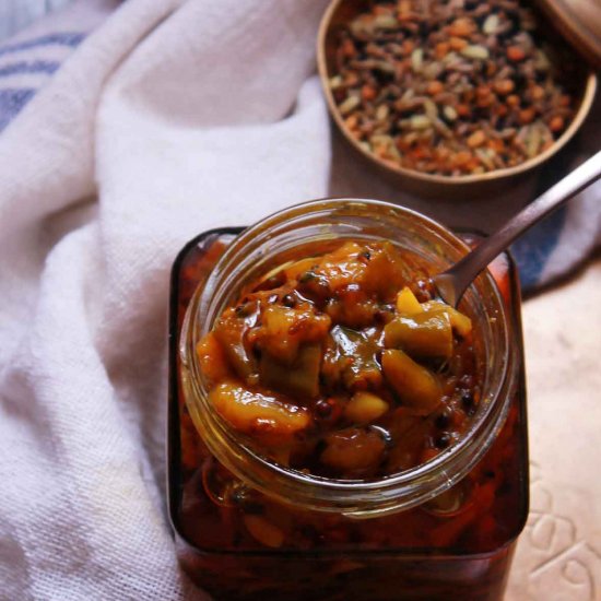 Mango Pickle with Chilies & Garlic