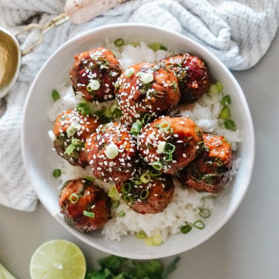 Hoisin Turkey Meatballs