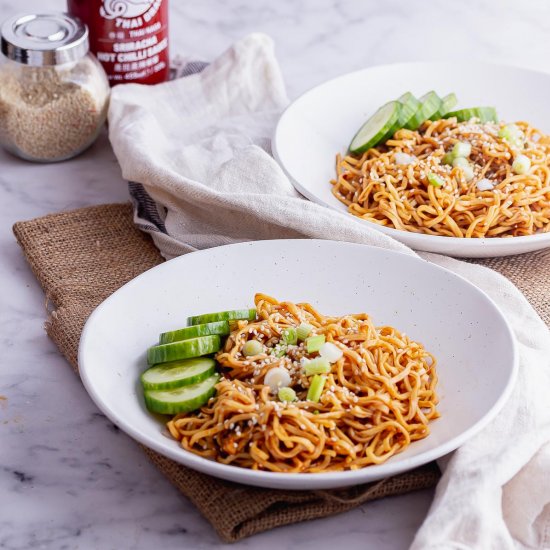 Cold Peanut Noodles with Cucumber