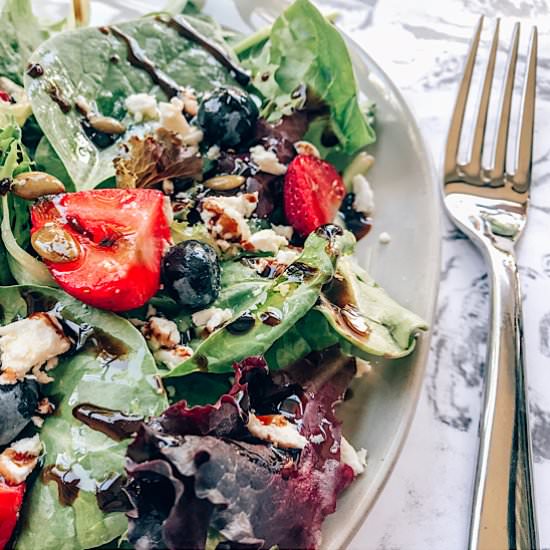 Berry Salad with Lavender Balsamic