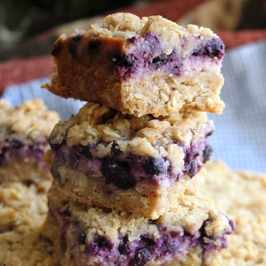 Lemon Blueberry Crumble Bars