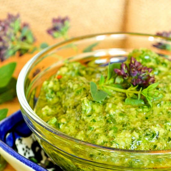 Lemon Oregano Pesto