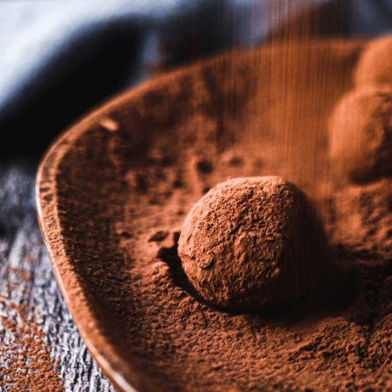 brownie bliss balls with tahini