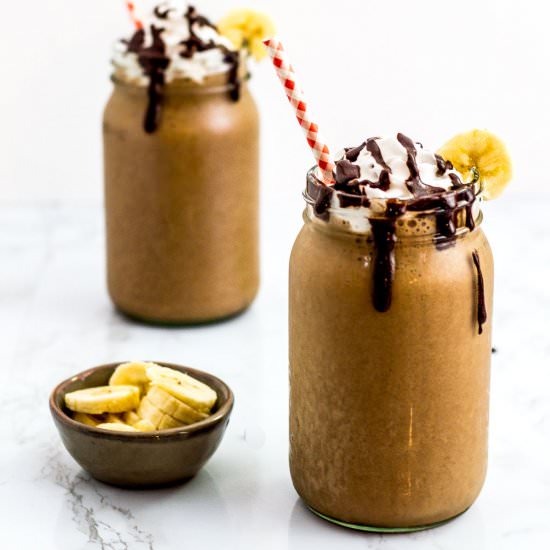 MochaFlavor Banana Protein Smoothie