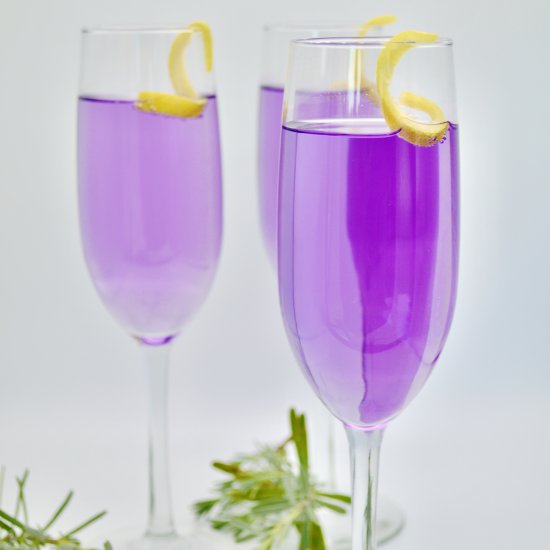 Lavender and Vanilla Vodka Cocktail