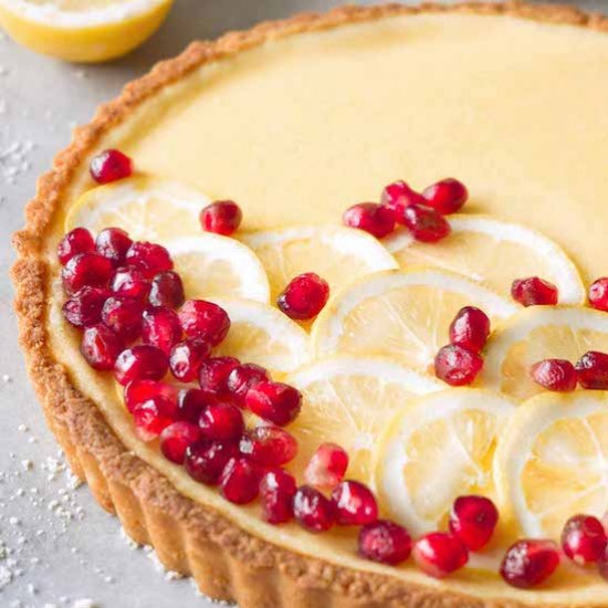 Gluten-free vanilla custard tart