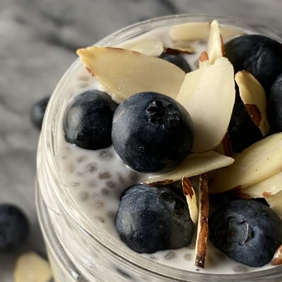 Coconut Overnight Chia Seed Pudding