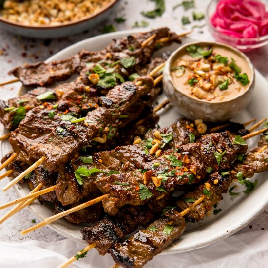 Grilled Beef Satay