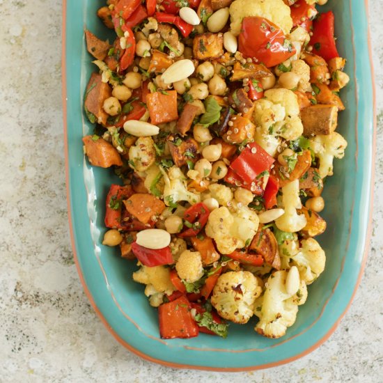 Roasted Vegetable & Chickpea Salad