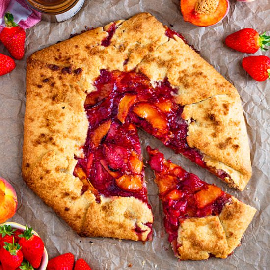 Strawberry Peach Galette