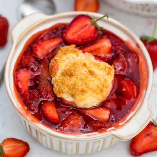 Best Strawberry Cobbler