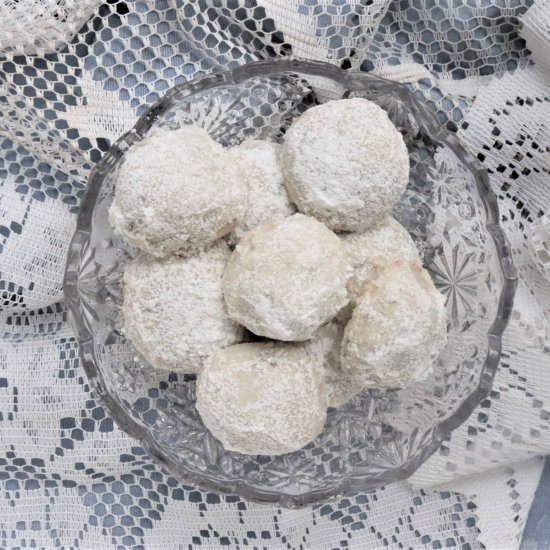 Cardamom Hazelnut Snowball Cookies