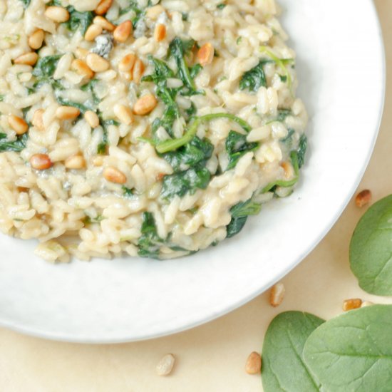 Blue Cheese and Spinach Risotto