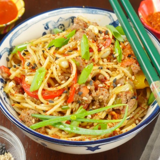 Cumin Lamb Indo-Chinese Noodles