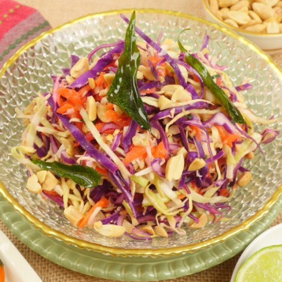 Indian-ish Coconut Cabbage Salad