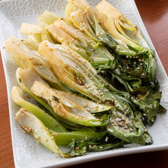 Roasted Baby Bok Choy