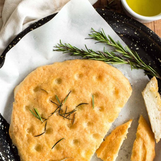 Rosemary Focaccia Bread (GF, Vegan)