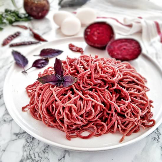 HOMEMADE RED NOODLES