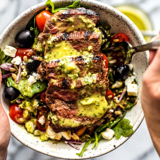 Greek Steak Salad